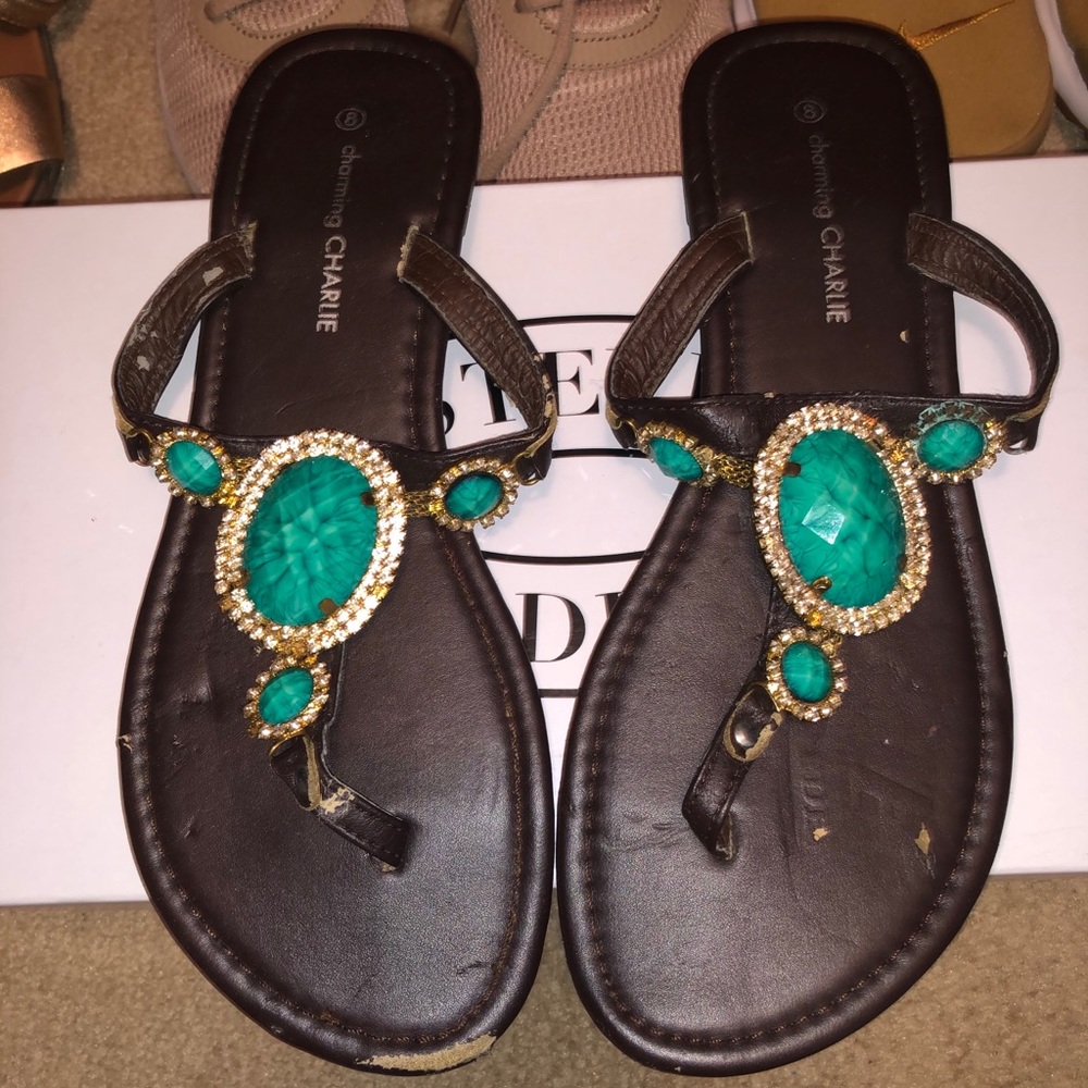 Turquoise Gem Sandals
